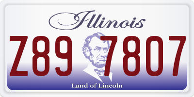IL license plate Z897807