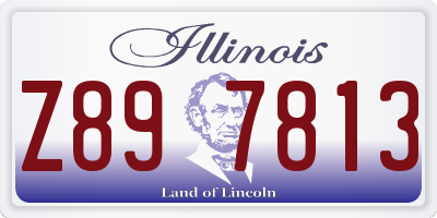 IL license plate Z897813
