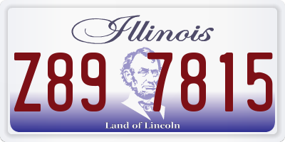 IL license plate Z897815