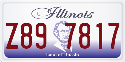 IL license plate Z897817