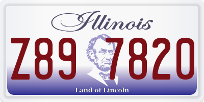IL license plate Z897820