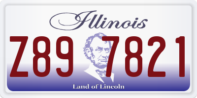 IL license plate Z897821