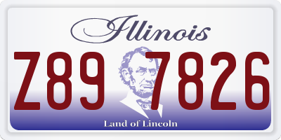 IL license plate Z897826