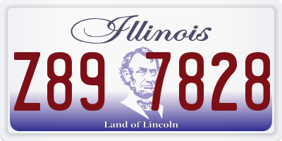 IL license plate Z897828