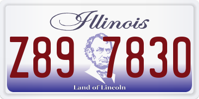 IL license plate Z897830