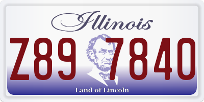 IL license plate Z897840