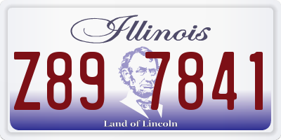 IL license plate Z897841