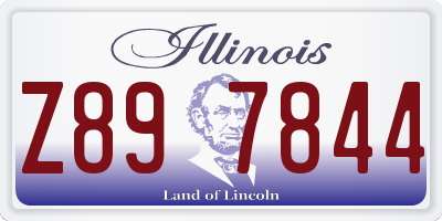 IL license plate Z897844