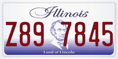 IL license plate Z897845