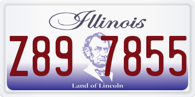 IL license plate Z897855