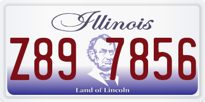 IL license plate Z897856