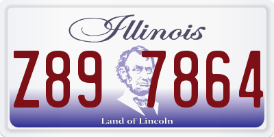 IL license plate Z897864