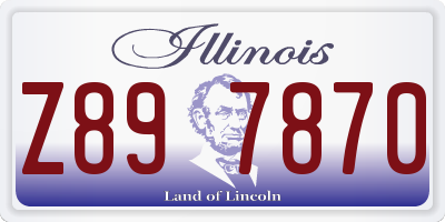 IL license plate Z897870