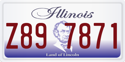IL license plate Z897871