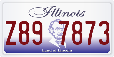 IL license plate Z897873