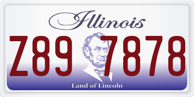 IL license plate Z897878