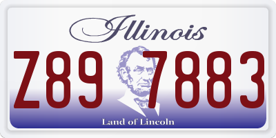IL license plate Z897883