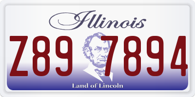 IL license plate Z897894