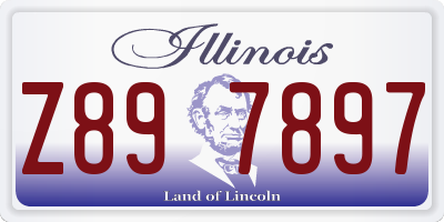 IL license plate Z897897