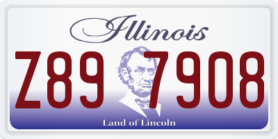 IL license plate Z897908