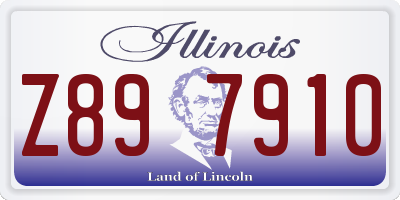 IL license plate Z897910