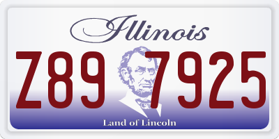 IL license plate Z897925