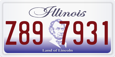 IL license plate Z897931