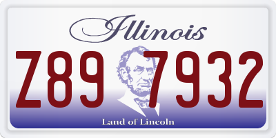 IL license plate Z897932