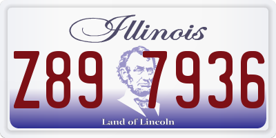 IL license plate Z897936