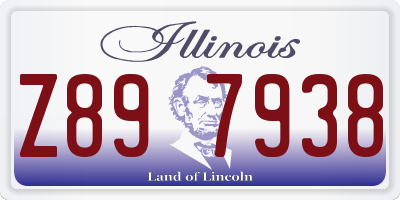 IL license plate Z897938