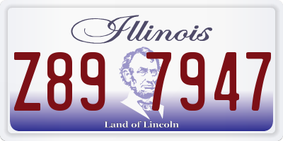 IL license plate Z897947
