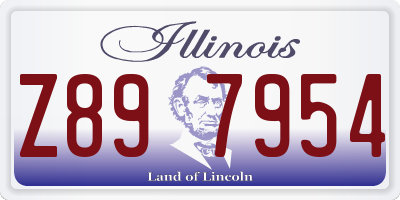 IL license plate Z897954
