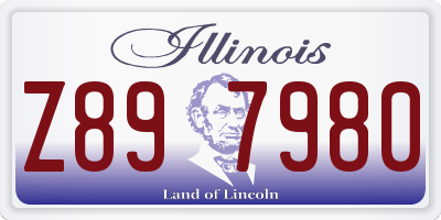 IL license plate Z897980