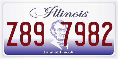 IL license plate Z897982