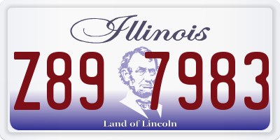 IL license plate Z897983