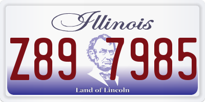 IL license plate Z897985
