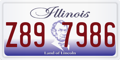 IL license plate Z897986