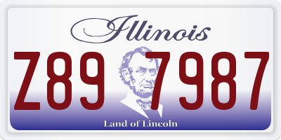 IL license plate Z897987