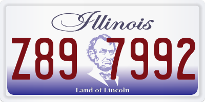 IL license plate Z897992