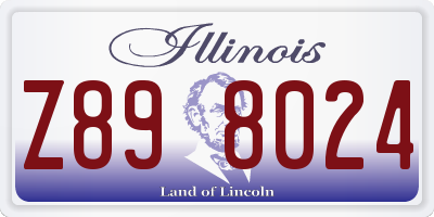 IL license plate Z898024