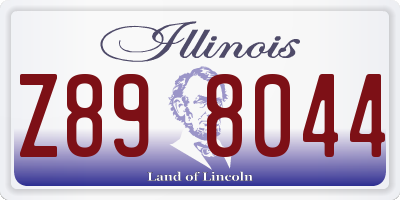 IL license plate Z898044