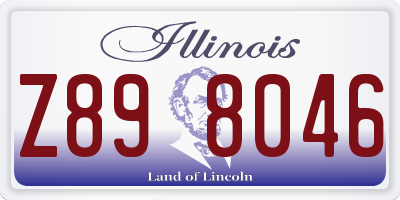 IL license plate Z898046