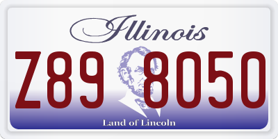 IL license plate Z898050