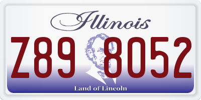 IL license plate Z898052