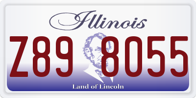 IL license plate Z898055