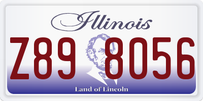IL license plate Z898056