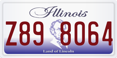 IL license plate Z898064