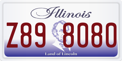 IL license plate Z898080