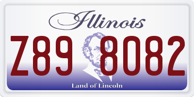 IL license plate Z898082
