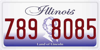 IL license plate Z898085